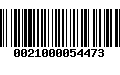 Código de Barras 0021000054473