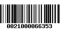 Código de Barras 0021000066353