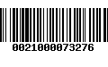 Código de Barras 0021000073276