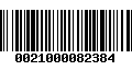 Código de Barras 0021000082384