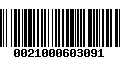 Código de Barras 0021000603091