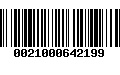 Código de Barras 0021000642199