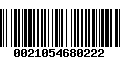 Código de Barras 0021054680222