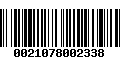 Código de Barras 0021078002338