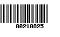 Código de Barras 00210825