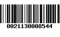 Código de Barras 0021130008544