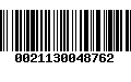 Código de Barras 0021130048762