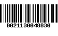 Código de Barras 0021130048830