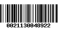 Código de Barras 0021130048922