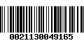 Código de Barras 0021130049165