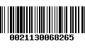 Código de Barras 0021130068265