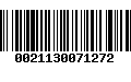 Código de Barras 0021130071272