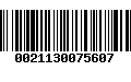 Código de Barras 0021130075607