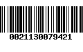 Código de Barras 0021130079421