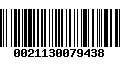 Código de Barras 0021130079438