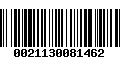 Código de Barras 0021130081462