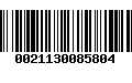 Código de Barras 0021130085804