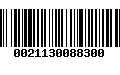 Código de Barras 0021130088300