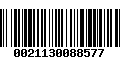 Código de Barras 0021130088577