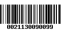 Código de Barras 0021130090099