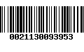 Código de Barras 0021130093953