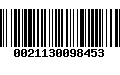 Código de Barras 0021130098453