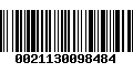 Código de Barras 0021130098484