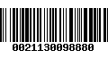 Código de Barras 0021130098880