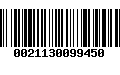 Código de Barras 0021130099450