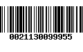 Código de Barras 0021130099955