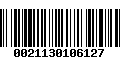 Código de Barras 0021130106127