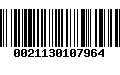 Código de Barras 0021130107964