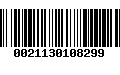 Código de Barras 0021130108299