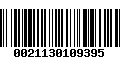 Código de Barras 0021130109395