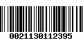 Código de Barras 0021130112395