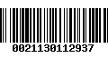 Código de Barras 0021130112937