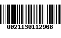 Código de Barras 0021130112968