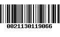 Código de Barras 0021130119066