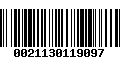 Código de Barras 0021130119097