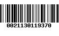 Código de Barras 0021130119370