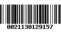 Código de Barras 0021130129157