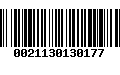 Código de Barras 0021130130177