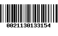 Código de Barras 0021130133154