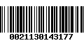 Código de Barras 0021130143177