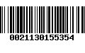 Código de Barras 0021130155354