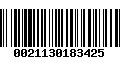 Código de Barras 0021130183425