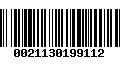 Código de Barras 0021130199112