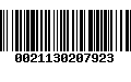 Código de Barras 0021130207923