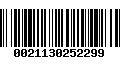 Código de Barras 0021130252299