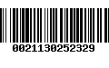 Código de Barras 0021130252329